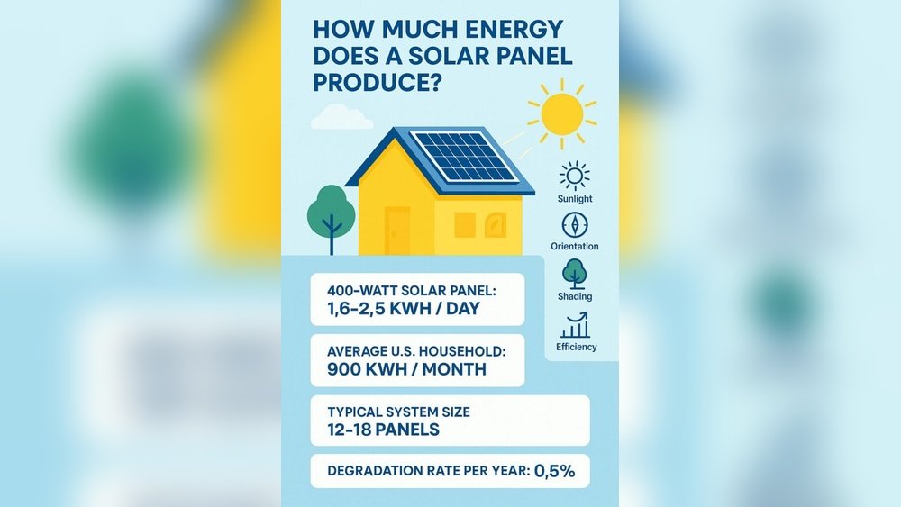 How Much Energy Does a Solar Panel Produce